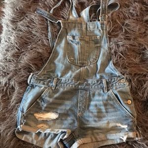 Denim overalls